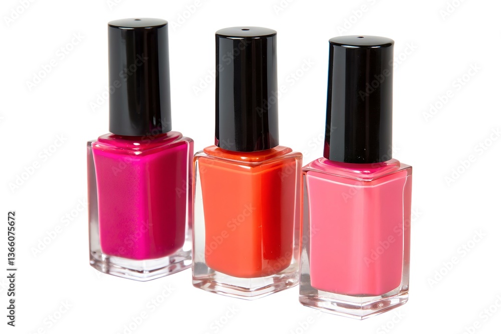 Three Nail Polish Bottles Three Nail Polish Bottles