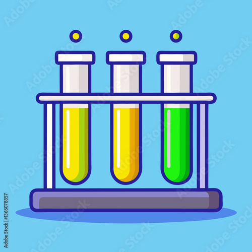 test tubes with liquid