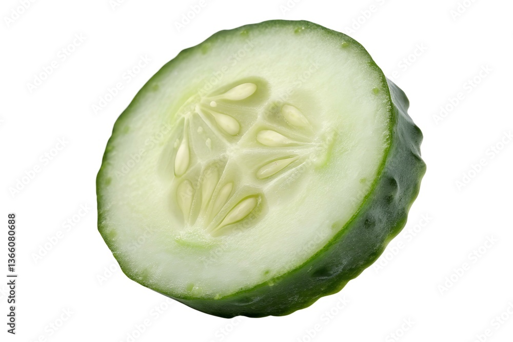 Close-up of a Cucumber Slice Close-up of a Cucumber Slice