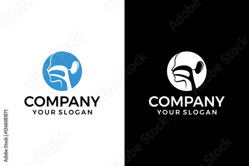 respiratory system organs logo design inspiration