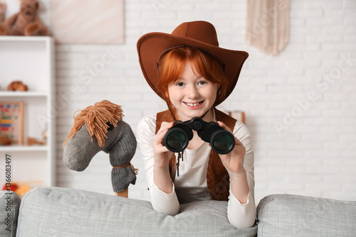 Cute happy teenage girl in ...