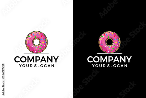 donut cake logo design
