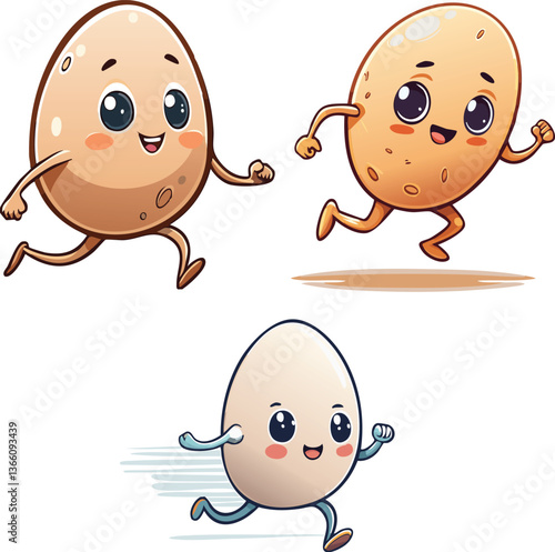 funny cartoon egg