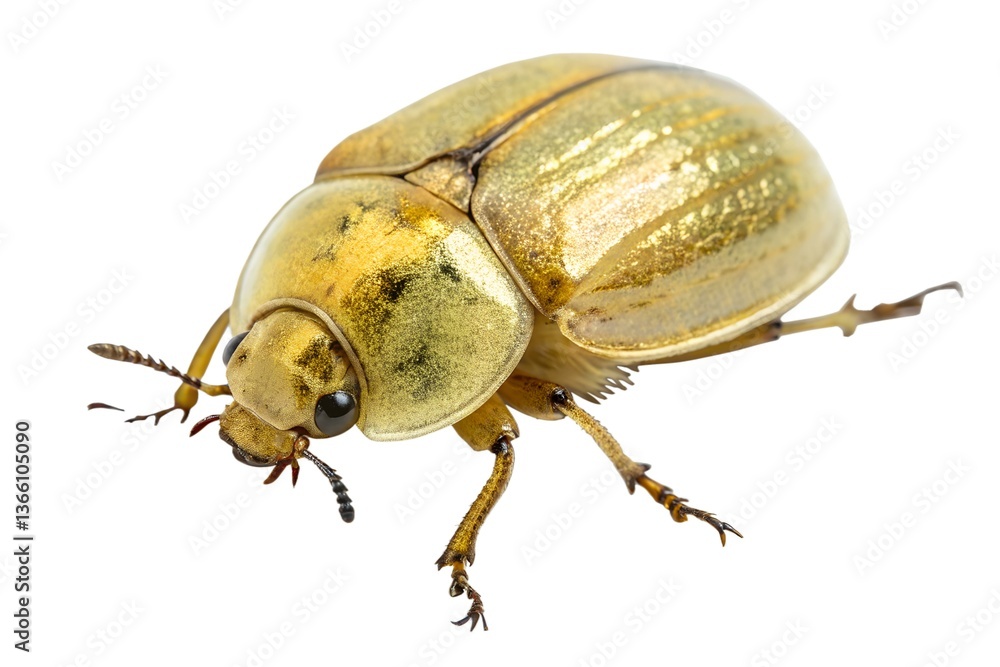 Naklejka premium Golden Beetle Closeup