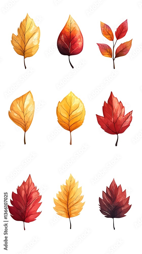 Autumn Leaves Illustration Collection Autumn Leaves Illustration Collection