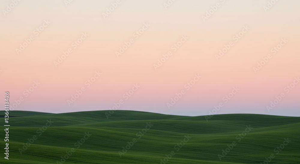 Rolling Green Hills at Sunset Rolling Green Hills at Sunset