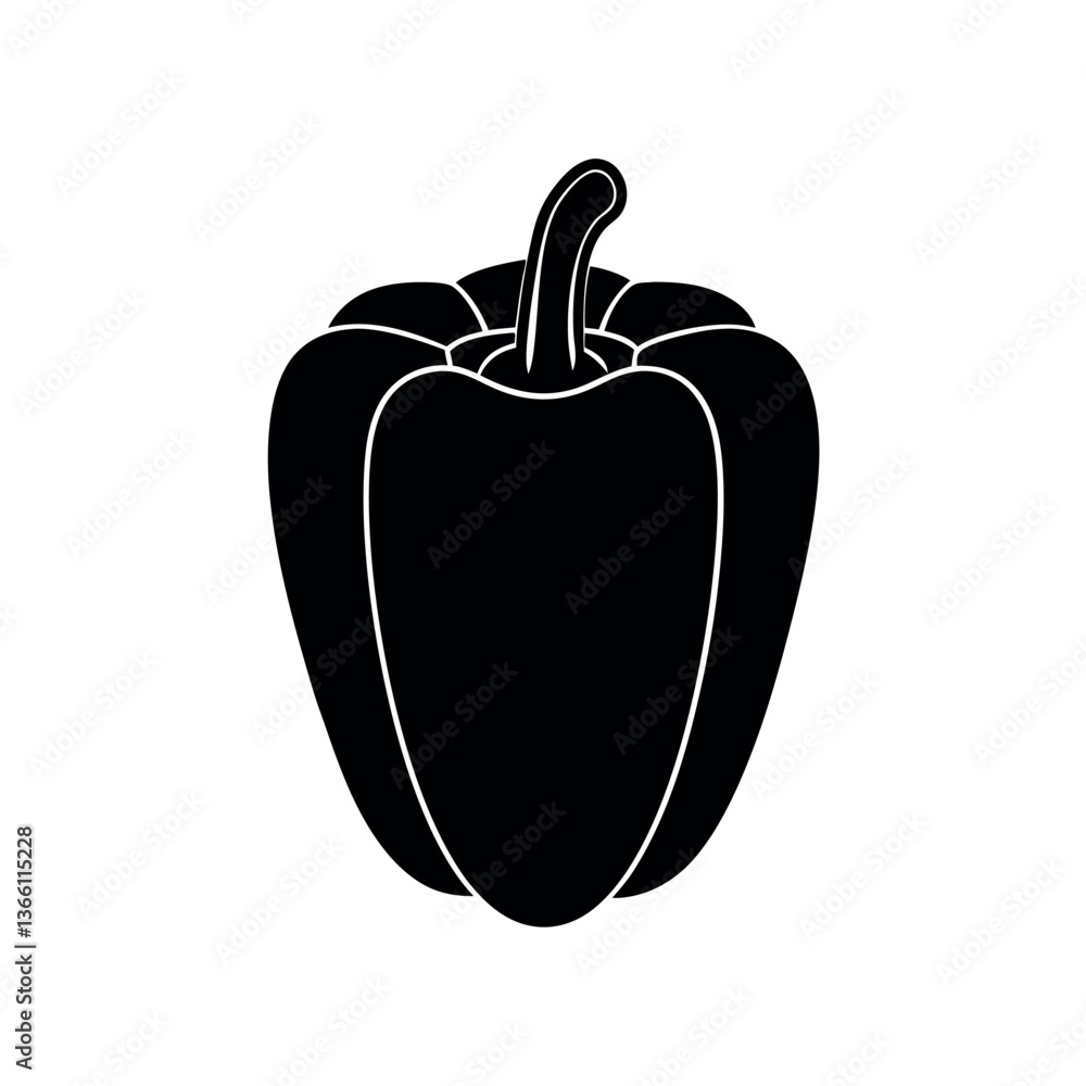 Obraz premium bell pepper vector illustration