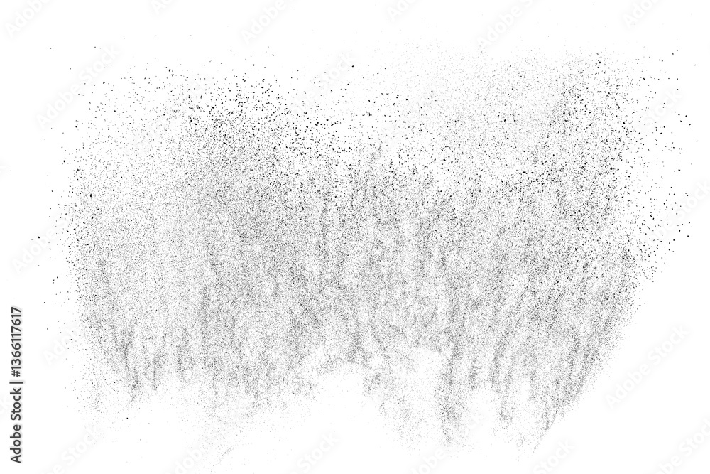 Water texture. Splash effect. Snow overlay. Drops liquid. Grunge pattern. Black explosion on transparent background. PNG format.