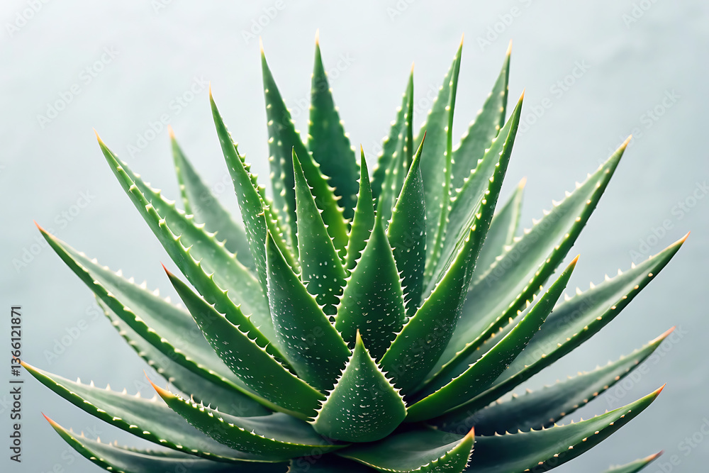 Fresh aloevera leave with water Fresh aloevera leave with water