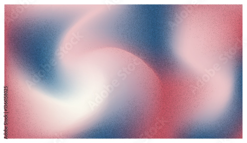 Abstract swirling pattern in red, blue, and white hues creating a dreamlike effect