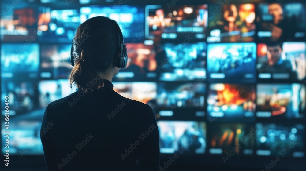 An AI powered video content recommendation system analyzing user behavior and preferences to suggest personalized shows, Entertainment technology style, photo of An AI powered video content recommendation system analyzing user behavior and preferences to suggest personalized shows, Entertainment technology style, photo of