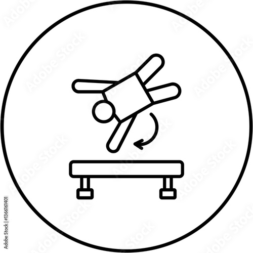 Acrobat jump Icon