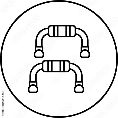 Pushup bars Icon