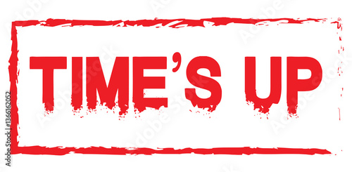 Time's up logo template. Clock logo design. Time and watch vector icon. Timer symbol. Flat design. 
