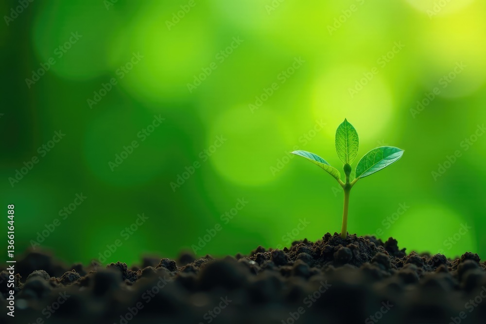 Delicate green sapling, thin stem, fresh leaves , organic, sapling, twig Delicate green sapling, thin stem, fresh leaves , organic, sapling, twig
