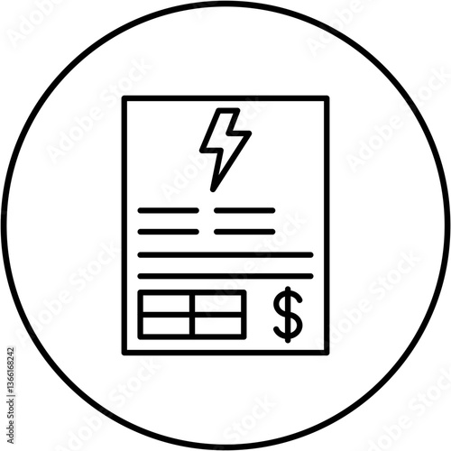 Electricity bill Icon