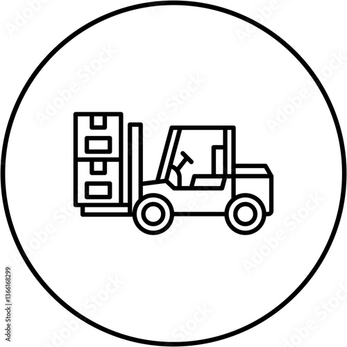 Fork truck Icon