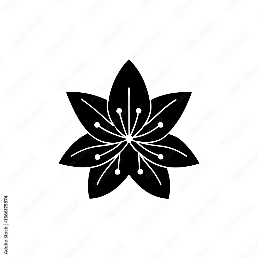 creative details Rhododendron Bloom Icon vector illustration creative details Rhododendron Bloom Icon vector illustration