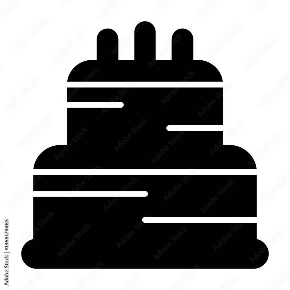 Cake Solid Style Icon Cake Solid Style Icon