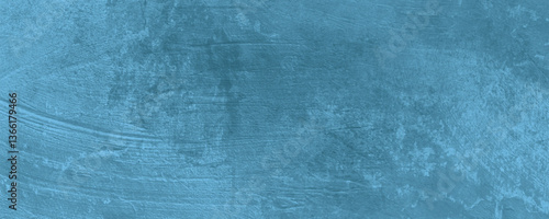 A Roughly Painted and Lightly Distressed Blue Surface with Unique and Stylish Brushstrokes

