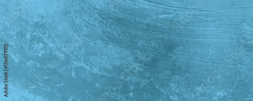 A Roughly Painted and Lightly Distressed Blue Surface with Unique and Stylish Brushstrokes

