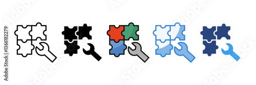 Collaboration Tools Icon Set Multiple Style Collection