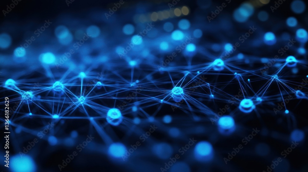 Abstract Network, Digital Connectivity Visualization Abstract Network, Digital Connectivity Visualization