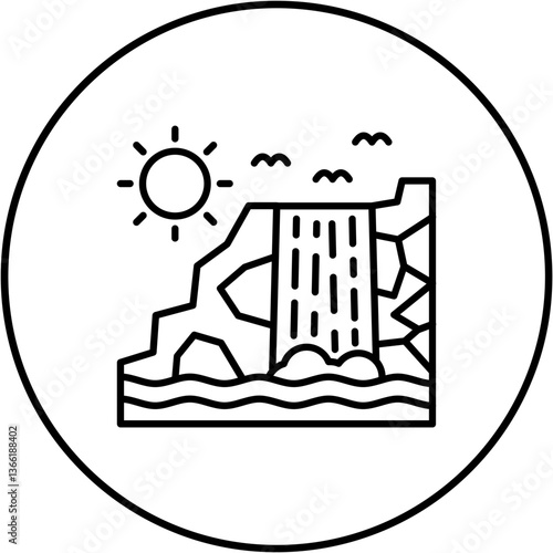 Waterfall Icon