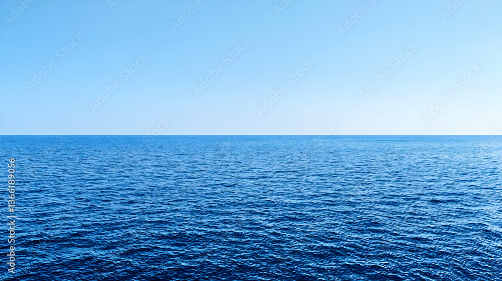 Obraz premium Vast Blue Ocean Horizon