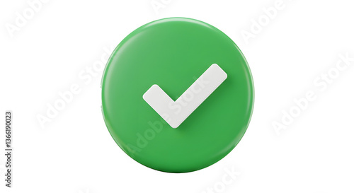 3D Realistic check mark button vector illustration Free Download 3D Realistic check mark button vector illustration - GFXLoad