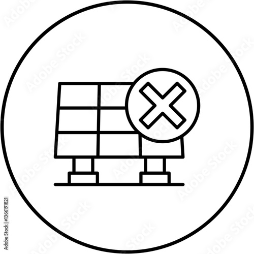 Solar fault Icon