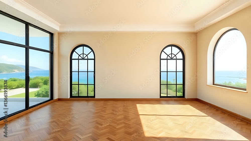Obraz premium empty room with window