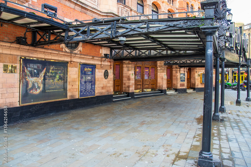 Naklejka premium Palace Theatre with Harry Potter and the Cursed Child in London England UK