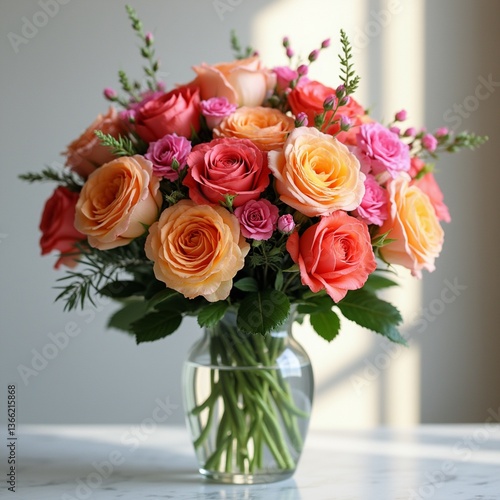 Wallpaper Mural bouquet of roses Torontodigital.ca