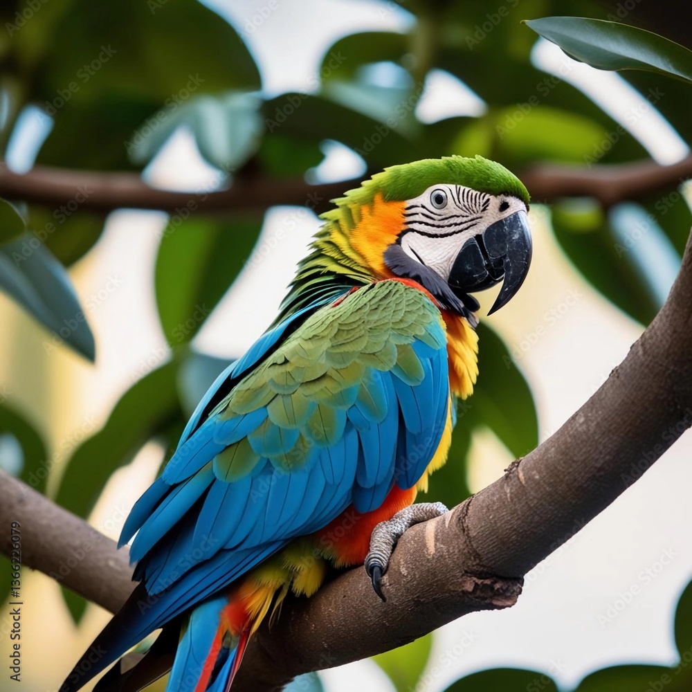 Obraz premium blue and yellow macaw ara