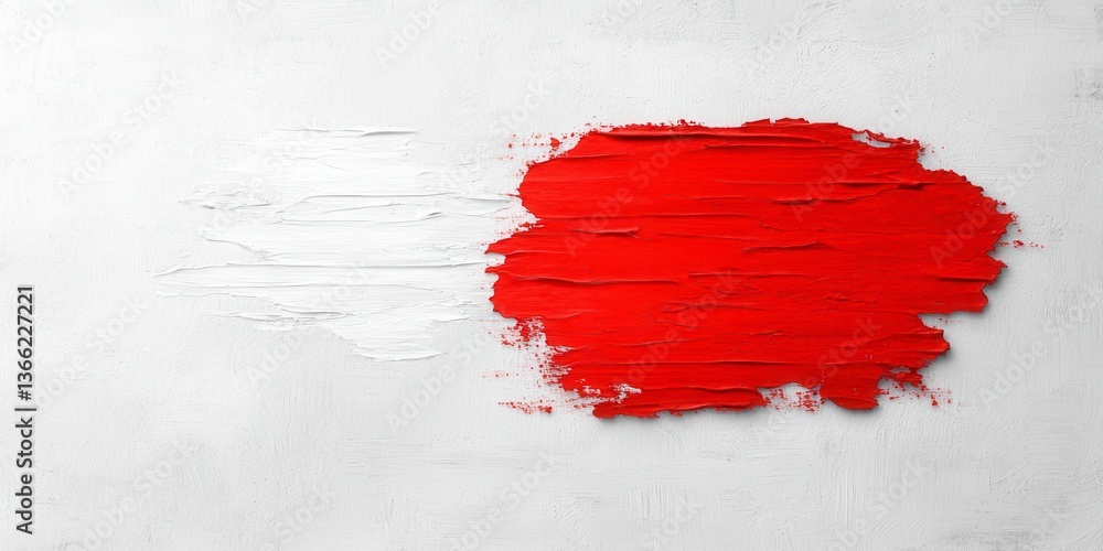 custom made wallpaper toronto digitalBold red paint on an immaculate white wall showcasing minimalist abstract design for a contemporary atmosphere