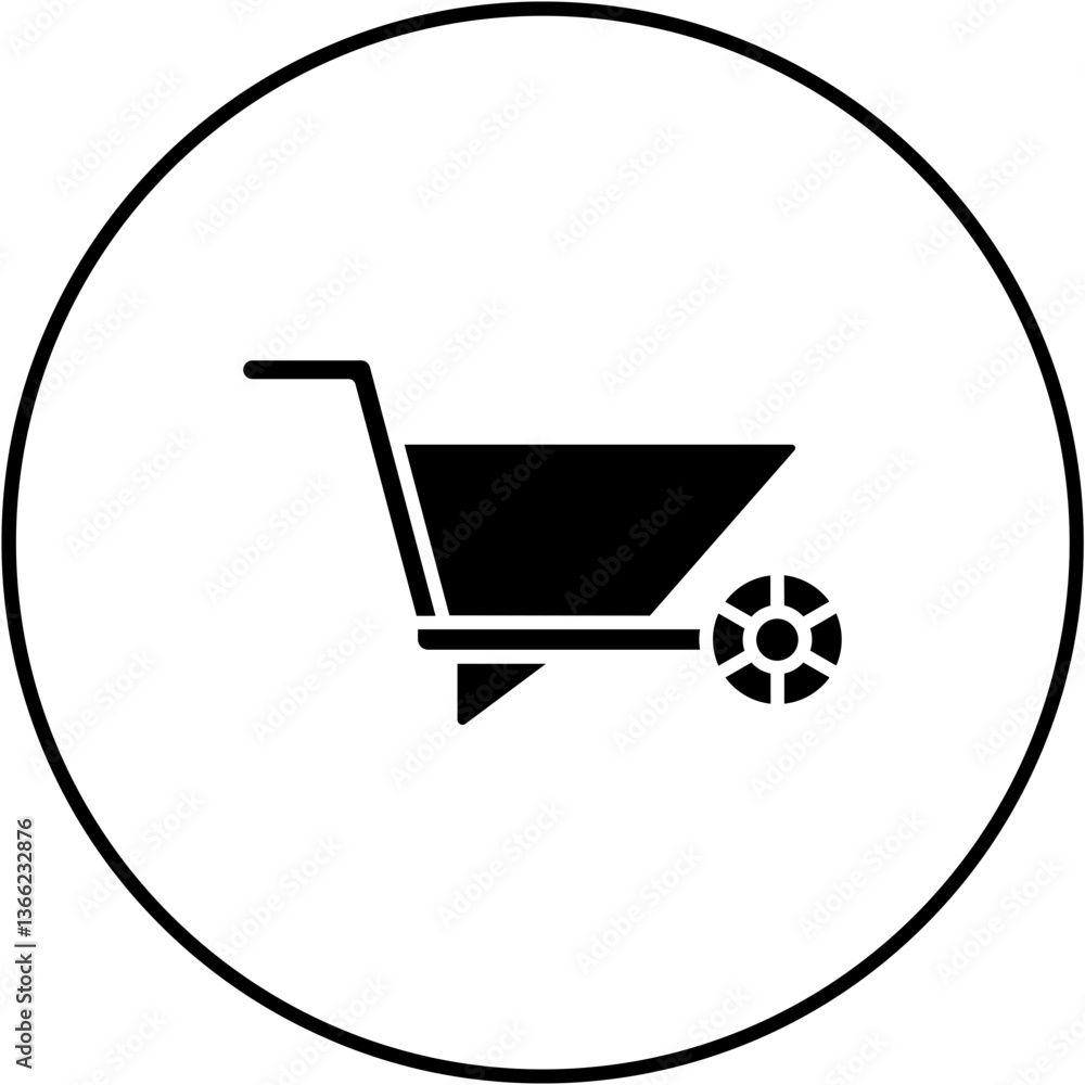 Wheelbarrow Icon Wheelbarrow Icon