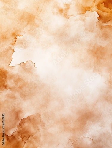 Wallpaper Mural Abstract warm-toned watercolor background with soft textures and gradients for artistic use Torontodigital.ca