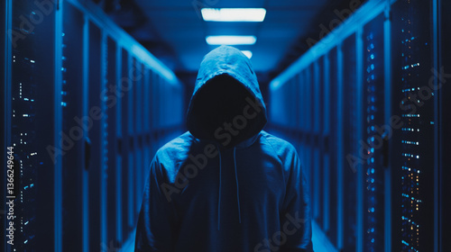 Hackers are planning to hack and attack Zeroday networks and cyber security systems in Smart digital city with Data center on cloud cyber security and Blue Binary Data Software Programming Code 
