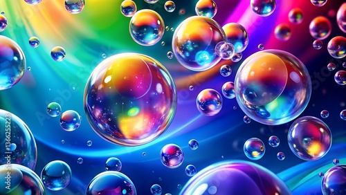 Abstract background with bubbles