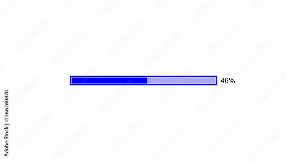 progress bar animation on a transparent background, loading bar animate from 0 to 100 percent with alpha channel in 4k Video. progress bar animation on a transparent background, loading bar animate from 0 to 100 percent with alpha channel in 4k Video.