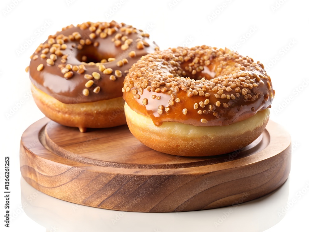 donut on white background donut on white background