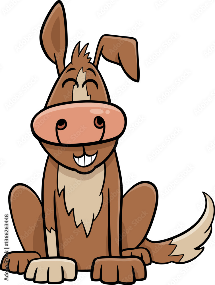 funny cartoon spotted dog comic animal character