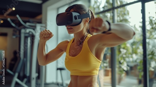 Virtual reality fitness session