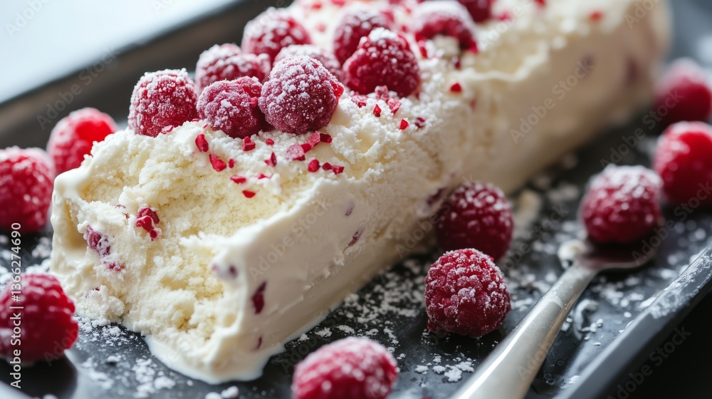 Delicious White Chocolate Raspberry Ice Cream Delight Delicious White Chocolate Raspberry Ice Cream Delight