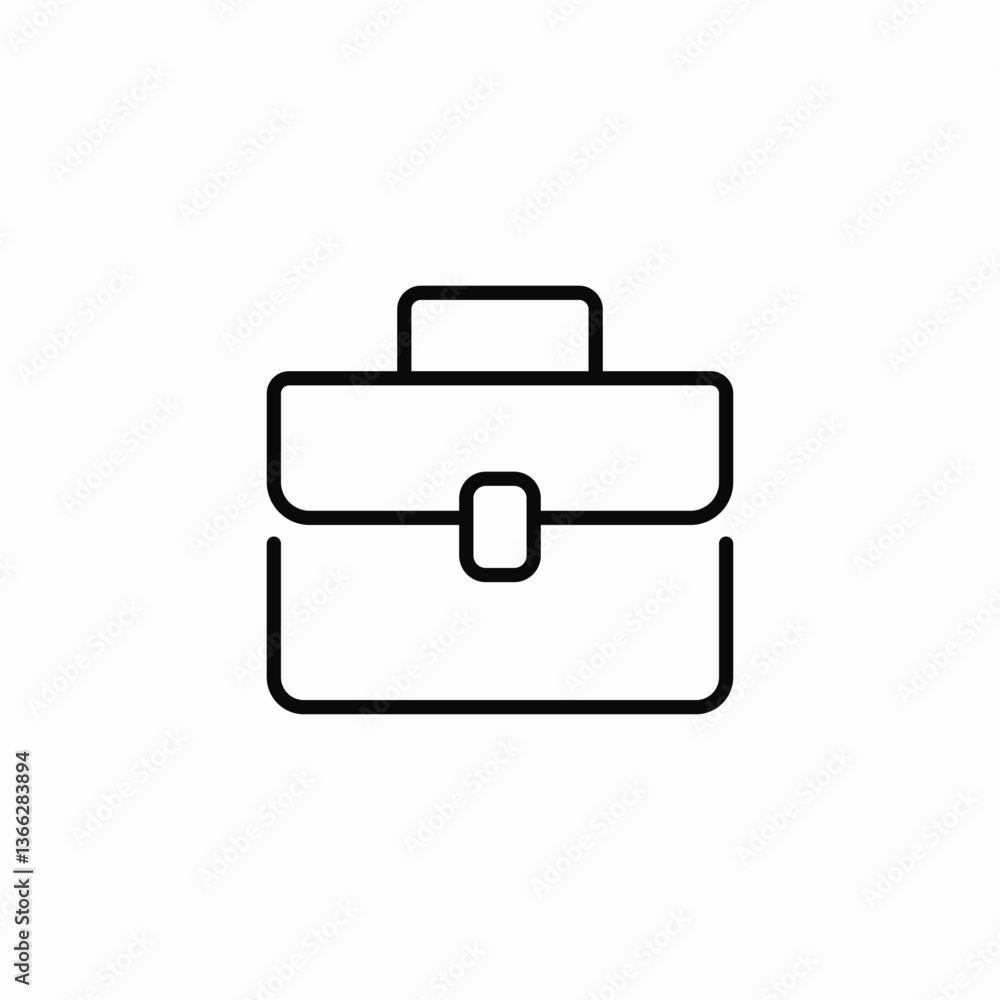 business briefcase icon sign vector business briefcase icon sign vector