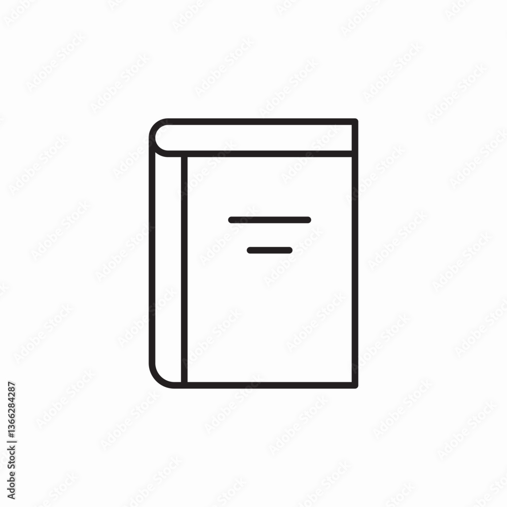 closed book icon sign vector closed book icon sign vector