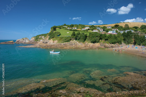 Beautiful  beach at Combe Martin Devon England UK Europe