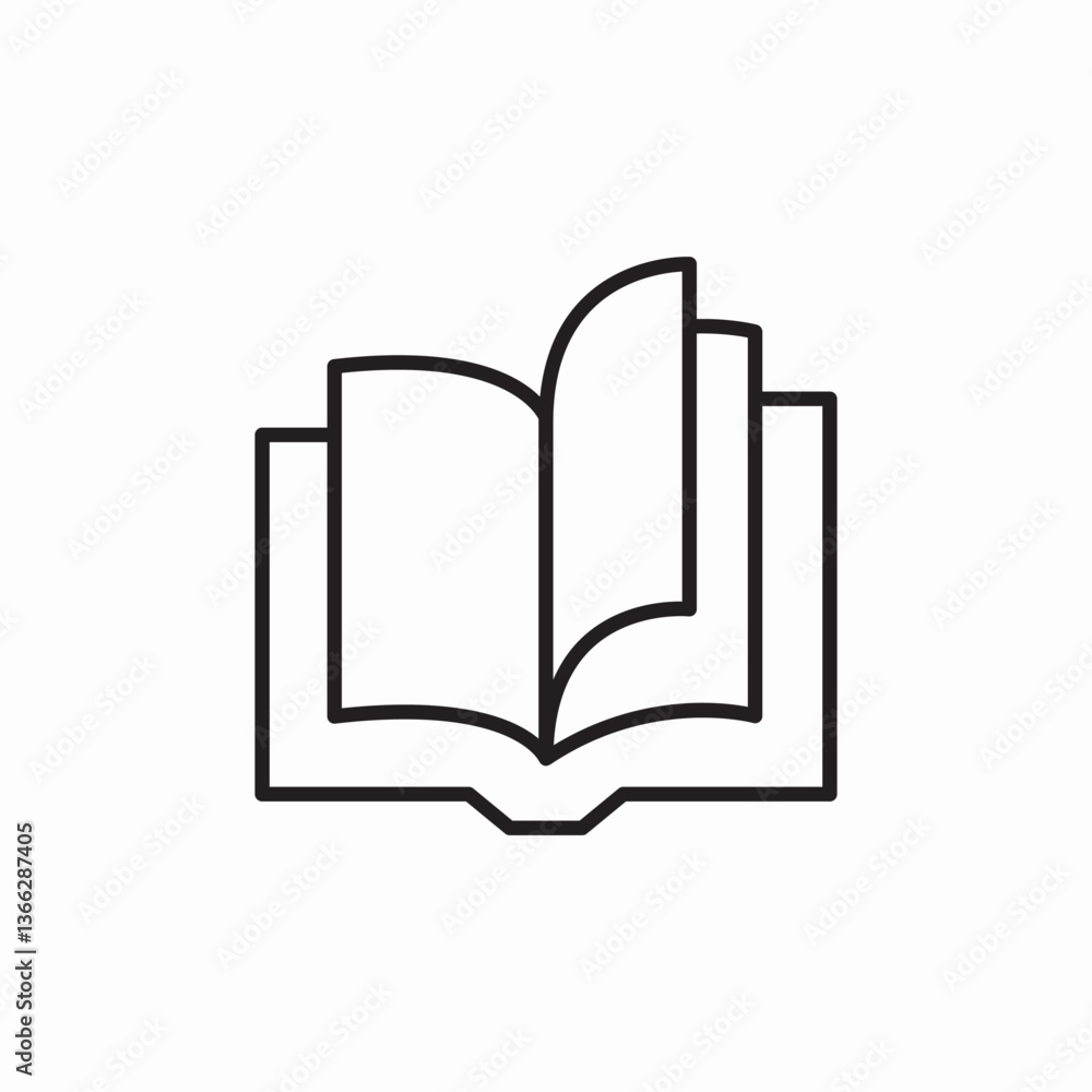 page turn icon sign vector page turn icon sign vector