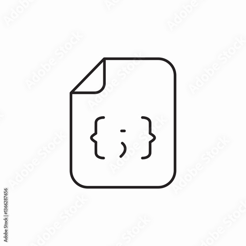 programming file icon sign vector